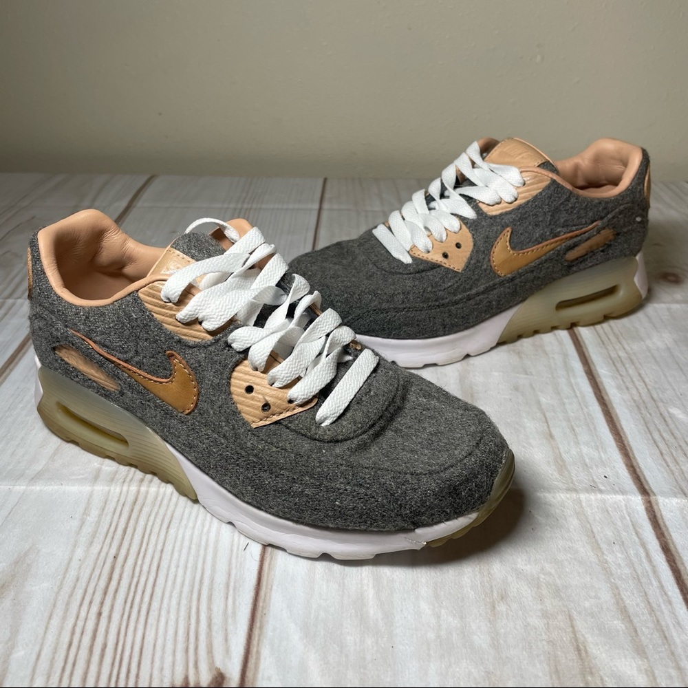 NIKE AIR MAX 90 ULTRA PREMIUM Women's Athletic Sneakers Cool Grey Color Sz 6